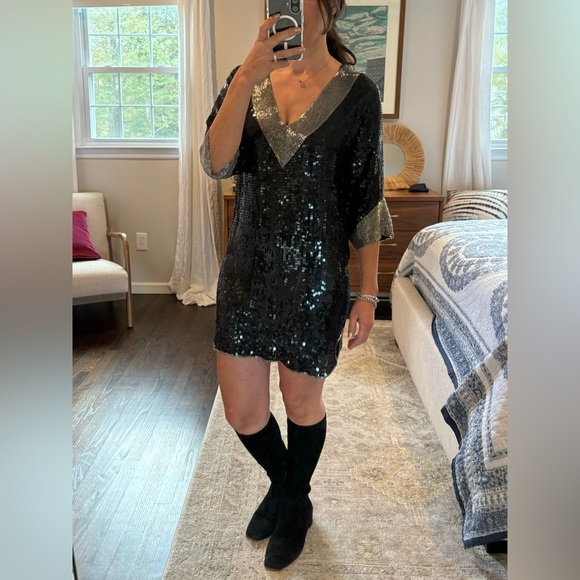 Foley Sequin Tunic Dress - Picture 1 of 14